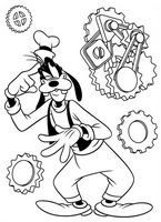 kolorowanki Goofy do wydruku malowanka Disney numer 5